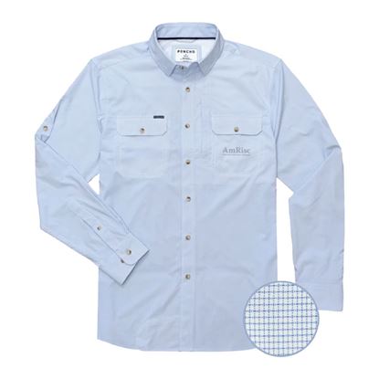Shimano Vented Shirt Blue Skyway Fishing Shirt Long Sleeve