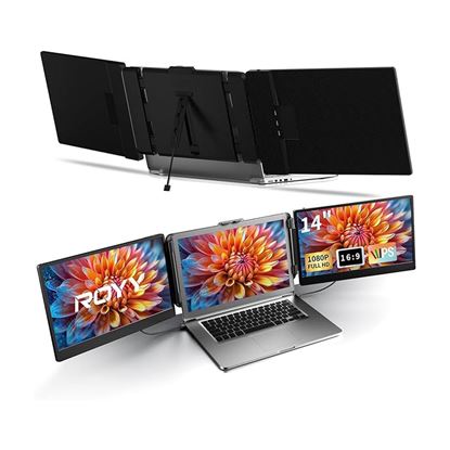 Picture of ROYY 15.6" Laptop Screen Extender Triple Monitor