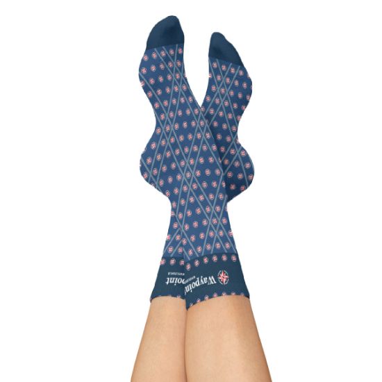 Picture of Mid Calf Custom Knit Woolen Dress Socks